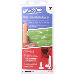 Фалоімітатор Doc Johnson The Realistic Cock ULTRASKYN 7 Inch with Balls, 17.8 см - мініатюра 11