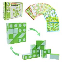 Магнітний конструктор Cubes Block з картками завданнями (FD136-7)