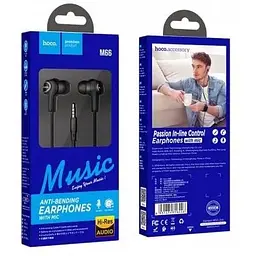 Навушники Hoco Passion in-line control eaphones with mic M66 Hi-Res - мініатюра 7