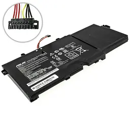 Акумулятор для ноутбука Asus B31N1402 (Q551, Q551N, N591L, N592UB series) 11.4V 4110 mAh 48Wh Black (0B200-01050000) - мініатюра 2