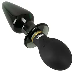 Анальний стимулятор - ANOS Double-Ended Butt Plug With Vibration - мініатюра 5