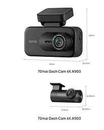 Відеореєстратор Xiaomi 70mai Rearview Dash Cam A900 + задня камера - мініатюра 6