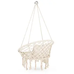 Садова гойдалка Boho Outtec XXL бежевий - мініатюра 5
