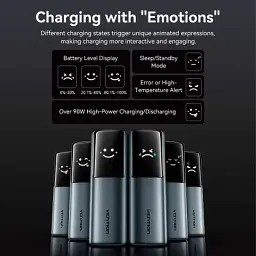 Батарея універсальна Vention 20000 mAh 165W Gray TFT Display Type (FKFH0) - мініатюра 5