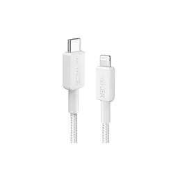 Кабель для передачи данных Anker 322 USB 2.0 AM to Lightning 0.9 m White (A81B5H21/A81B5G21)