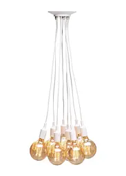 Люстра стельова Levistella 7527020-8 WH, 8 плафонів, E27, білий, стиль лофт