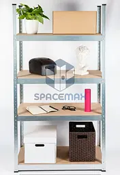 Стелаж металевий 190×65×30 оцинкований самозбірний SPACEMAX 4