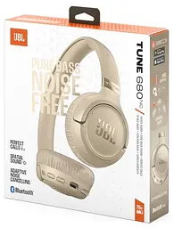 Навушники бездротові JBL TUNE 680NC бежевий (JBLT680NCBEG) (7225528) - мініатюра 10