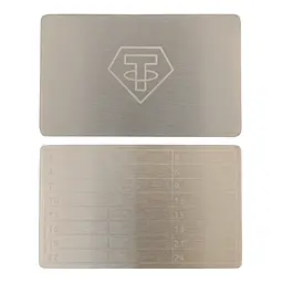 Металева пластина для зберігання сід-фрази Tether Mini Plate 55×90 мм + гравірувальна ручка (1 шт) - мініатюра 4