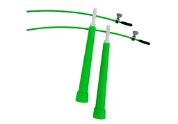 Швидкісна скакалка EasyFit Speed Cable Rope 3 м із сталевим тросом зелена (EF-1423-Gr) - мініатюра 4
