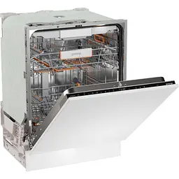 Посудомийна машина Gorenje вбудовувана, 16 комплектів A+++, 60 см, інвертор, Wi-Fi, AquaStop, білий