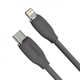 Кабель Baseus Jelly Liquid Silica Gel Fast Charging Data Cable Data Type-C to Lightning 20W 2m CAGD020101 Black - мініатюра 3