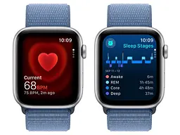 Смарт-годинник Apple Watch SE 2 GPS 40mm Silver Aluminium Case with Winter Blue Sport Loop (MRE33) - мініатюра 5