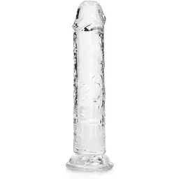 Фалоімітатор RealRock Crystal Clear Realistic Dildo 7'' 20 см прозорий