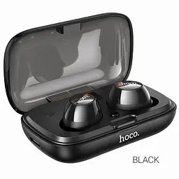 Bluetooth стерео гарнітура Hoco ES52 з кейсом (Чорна) - мініатюра 5