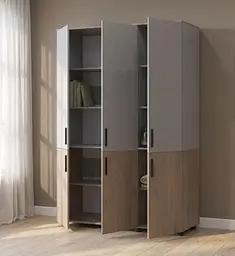 Шафа для одягу Doros Торн Кремона Канноло/Сірий 3 ДСП (полиці) 135х51.6х200 (44900504) - мініатюра 2