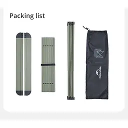 Стіл складаний Naturehike CNK2450JJ013 алюміній M (Сірий) - мініатюра 3