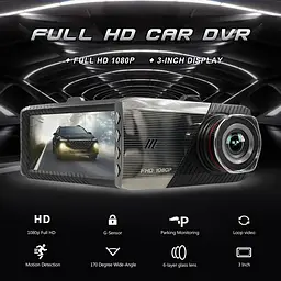 Автомобільний відеореєстратор DVR-T666Y (1 камера) HD 1080P - мініатюра 3