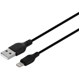 Зарядний пристрій XO L57 2.4A/2USB + Lightning Cable Black - мініатюра 2