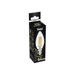 Лампа LED FILAMENT С37 4W E14 4000K VIOLUX ( 833014 ) - мініатюра 2