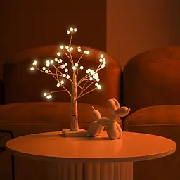 Дерево світлодіодне MBM My Home на підставці 45 см біле (DH-LAMP-04 WHITE) - мініатюра 4