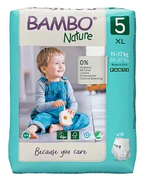 Еко Підгузки-трусики Bambo Nature Pants 5 (12-18 кг), 19 шт. Bambo Nature (19258)