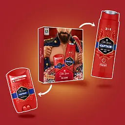 Подарунковий набір для чоловіків Old Spice Dark Captain: твердий дезодорант 50 мл + гель для душу 3 в 1 250 мл - мініатюра 3