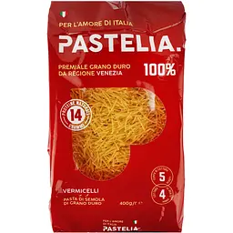 Набір макаронних виробів Pastelia Vermicelli 400 г + Cavatappi 400 г + Fusilli 400 г + Пера 400 г - мініатюра 2