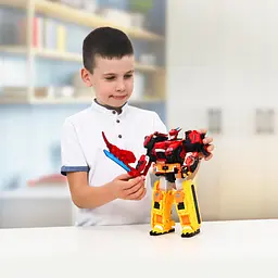 Ігровий набір з роботом-трансформером DINOSTER – РАПТОР ТРОН (2 машини, динозавр) DINOSTER EU580801 - мініатюра 10