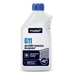 Антифриз YUKO Super G11 -42 ° C синій 1л - мініатюра 1