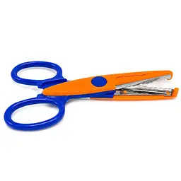 Ножиці дитячі "Craft" 1606A(Orange-Blue) з фігурним лезом