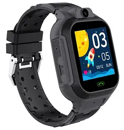 Дитячий смарт годинник-телефон Lemfo LT44 з GPS, 4G, SIM-картою, відеодзвінком, камерою, геолокацією та прослуховуванням Чорний - мініатюра 2