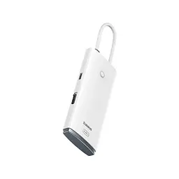 Док-станція-концентратор хаб Baseus Lite Series 6-port Hub 20 см (WKQX040002) - мініатюра 2