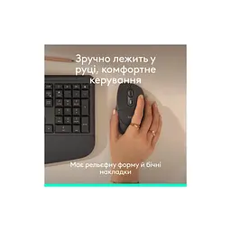 Мишка Logitech Signature Comfort Plus M850L Wireless/USB-C Graphite (910-007715) - мініатюра 5