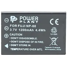Акумулятор до фото/відео PowerPlant Fuji NP-60, SB-L1037, SB-1137, D-Li12, NP-30, KLIC-5000, LI- (DV00DV1047) - мініатюра 2