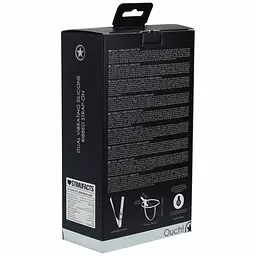 Страпон Ouch! Dual Vibrating Rechargeable, 15.5 см (чорний) - мініатюра 3