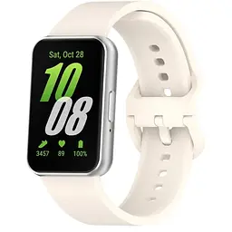 Ремінець DK для Samsung Galaxy Fit3 (R390) Silicone Sport Band (ivory) - мініатюра 2