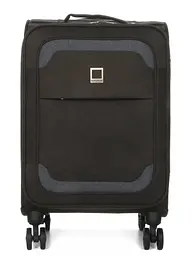 Валіза Малий (S) тканинний Ручна поклажа Airtex Worldline Tirana 608 на 4 колесах 55x35x20см 30л Сірий - мініатюра 3