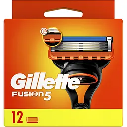 Змінні картриджі для гоління чоловічі Gillette Fusion5 12 шт. - мініатюра 2
