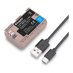 Аккумуляторная батарея для Canon LP-E6 USB-C (KingMa) 1960 mAh