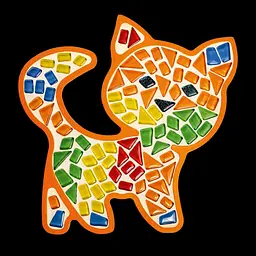 Дитячий набір для творчості кришталева мозаїка Котик Mosaaro МА7006 - мініатюра 2