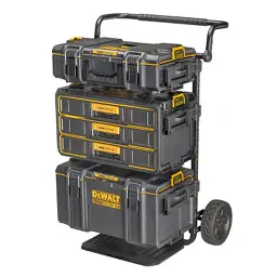 Ящик для інструментів DeWALT TOUGHSYSTEM 2.0, 555х355х305 мм., модуль на 3 ящики (DWST08330-1) - мініатюра 7