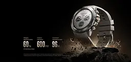 Mibro Смарт-часи GS Explorer S 48мм, 1.32", 466x466, AMOLED, BT 5.3, Dual-band GPS, 10 ATM, титан-силикон - мініатюра 4