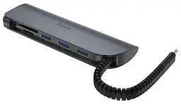 USB Хаб Hoco Easy connect Type-C HB17 3 USB - мініатюра 2