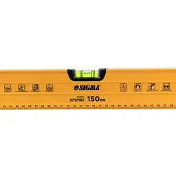 Рівень магнітний 3 капсули + поворотна капсула 2 рукоятки 150см SIGMA (3717161) - мініатюра 5