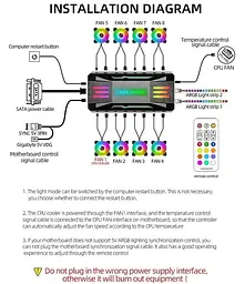 Контролер Coolmoon PWM ARGB controller (CM-PA1-B) Black - мініатюра 5