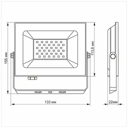 Прожектор TITANUM LED 30W 6000K TLF306 220V (TLF306) - мініатюра 3