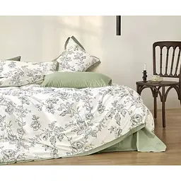 Комплект постельного белья Soho Elle Sintra Olive Евро 200x230 см оливково-белый (A130060)