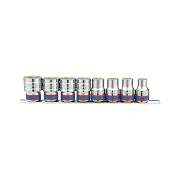 Набір головок 1/2" 8 одиниць на планці 10 - 22 мм (уп.1)