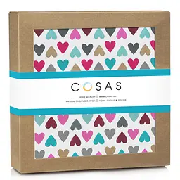 Пелюшкі муслінові Cosas Love 75х100 см (MuslinDiapers_LoveMint_75x100) - мініатюра 2